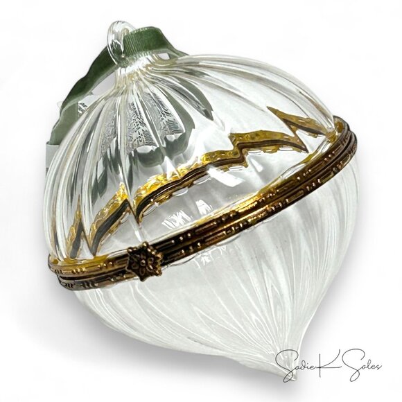 Hinged Ribbed Glass Christmas Ornament - Hearth & Hand Magnolia, Target 2024 - Picture 4 of 6